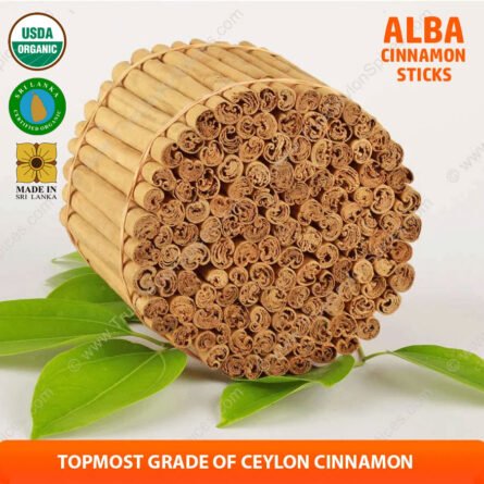 Certifed Organic Ceylon Alba Cinnamon Sticks